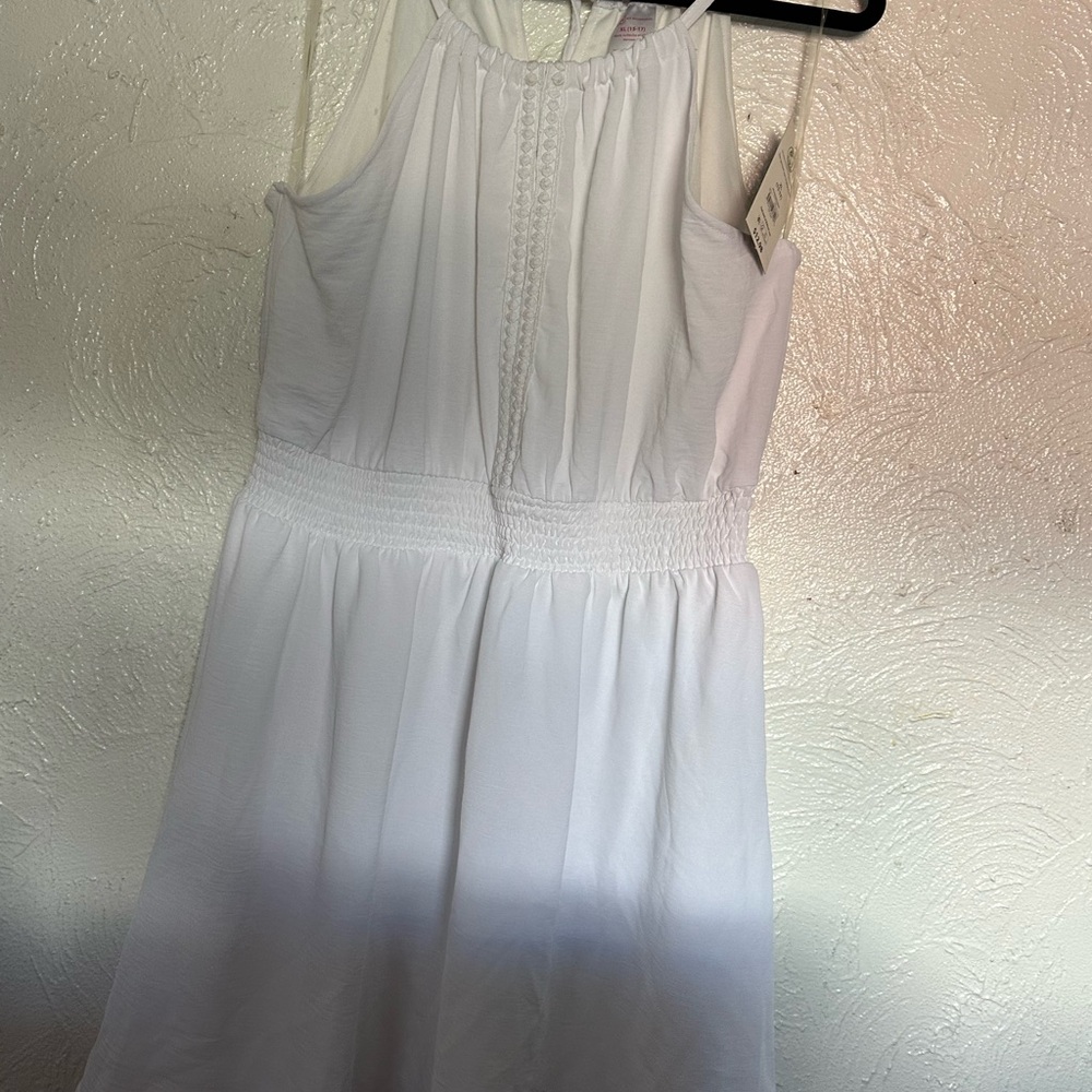 No Boundaries White Halter Mini Dress